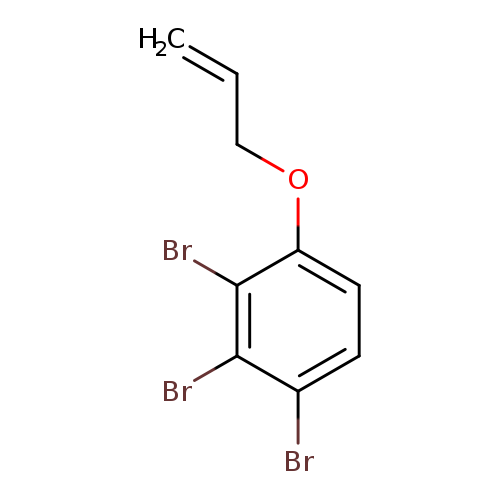 Brc1c(OCC=C)ccc(c1Br)Br