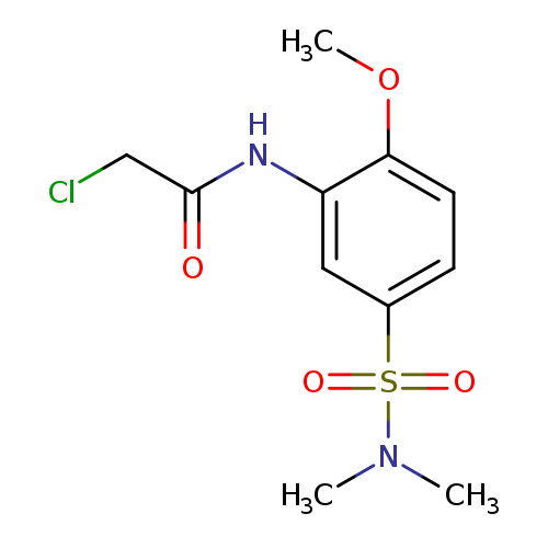 ClCC(=O)Nc1cc(ccc1OC)S(=O)(=O)N(C)C