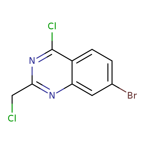 ClCc1nc2cc(Br)ccc2c(n1)Cl