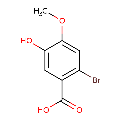 COc1cc(Br)c(cc1O)C(=O)O