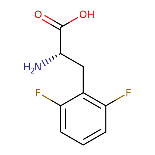 N[C@H](C(=O)O)Cc1c(F)cccc1F