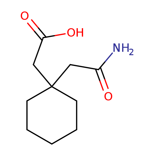 NC(=O)CC1(CCCCC1)CC(=O)O