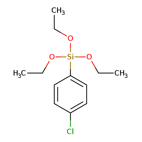 CCO[Si](c1ccc(cc1)Cl)(OCC)OCC