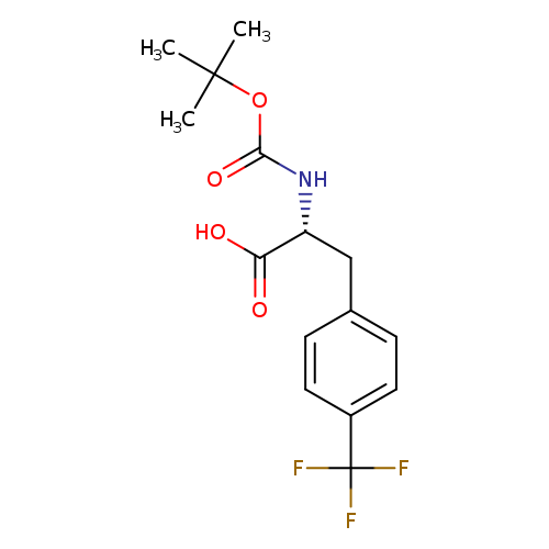 O=C(OC(C)(C)C)N[C@@H](C(=O)O)Cc1ccc(cc1)C(F)(F)F