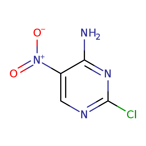 Clc1ncc(c(n1)N)[N+](=O)[O-]