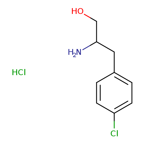 OCC(Cc1ccc(cc1)Cl)N.Cl