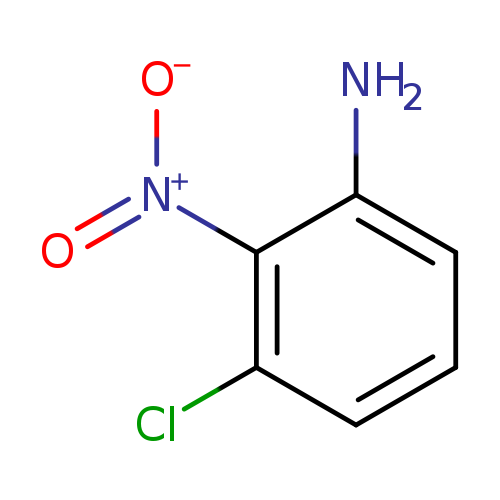 [O-][N+](=O)c1c(N)cccc1Cl