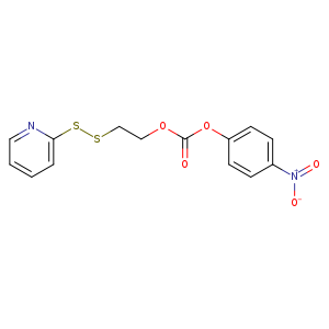 O=C(Oc1ccc(cc1)[N+](=O)[O-])OCCSSc1ccccn1