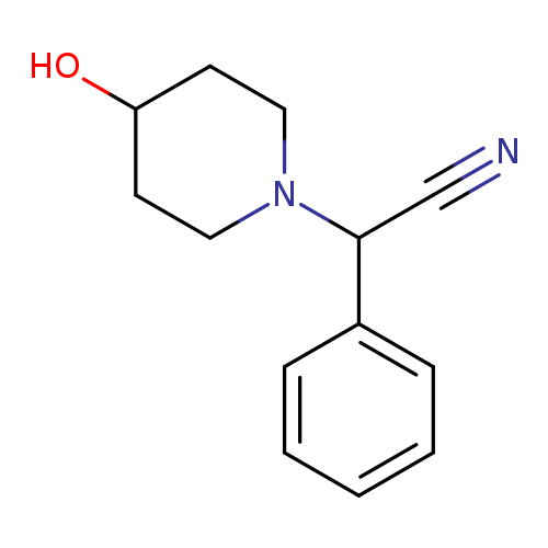 OC1CCN(CC1)C(c1ccccc1)C#N
