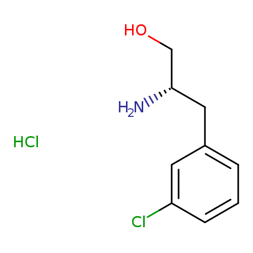 OC[C@H](Cc1cccc(c1)Cl)N.Cl