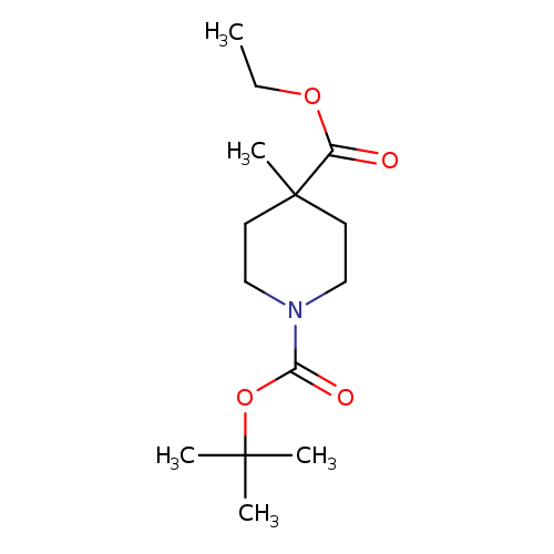 CCOC(=O)C1(C)CCN(CC1)C(=O)OC(C)(C)C