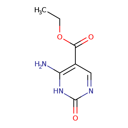 CCOC(=O)c1cnc(=O)[nH]c1N