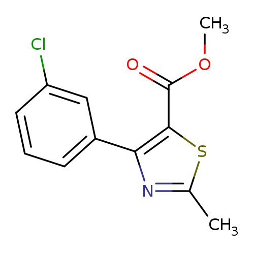 COC(=O)c1sc(nc1c1cccc(c1)Cl)C