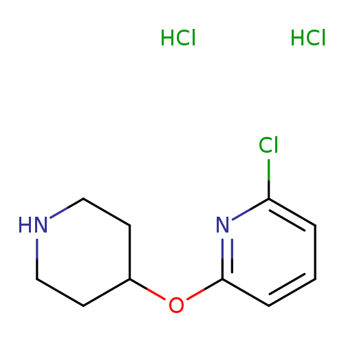 Clc1cccc(n1)OC1CCNCC1.Cl.Cl