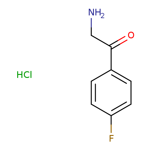 NCC(=O)c1ccc(cc1)F.Cl