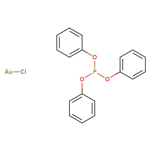 c1ccc(cc1)OP(Oc1ccccc1)Oc1ccccc1.[Au]Cl