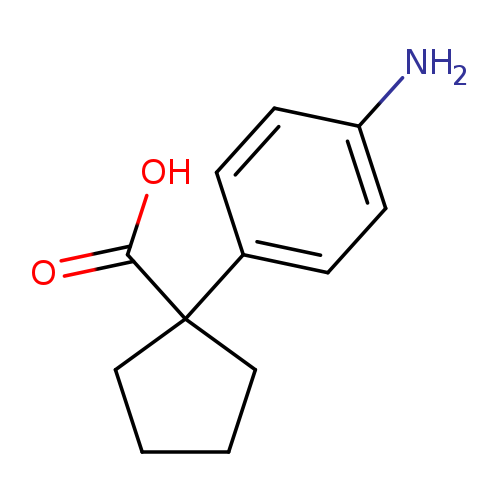OC(=O)C1(CCCC1)c1ccc(cc1)N