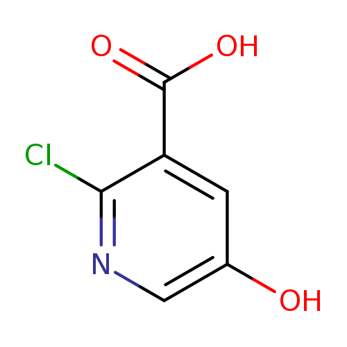 Oc1cnc(c(c1)C(=O)O)Cl