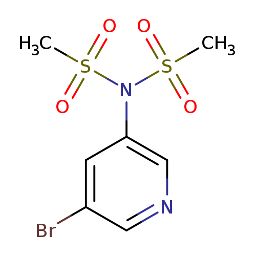 Brc1cncc(c1)N(S(=O)(=O)C)S(=O)(=O)C