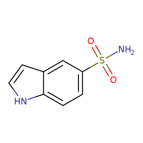 NS(=O)(=O)c1ccc2c(c1)cc[nH]2