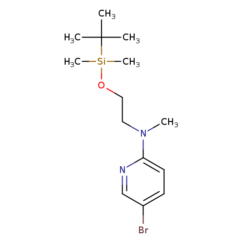 Brc1ccc(nc1)N(CCO[Si](C(C)(C)C)(C)C)C