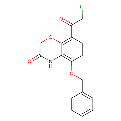 ClCC(=O)c1ccc(c2c1OCC(=O)N2)OCc1ccccc1