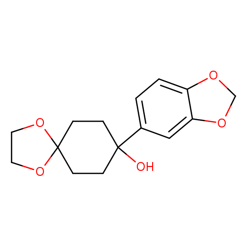 OC1(CCC2(CC1)OCCO2)c1ccc2c(c1)OCO2