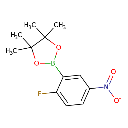 CC1(C)OB(OC1(C)C)c1cc(ccc1F)[N+](=O)[O-]