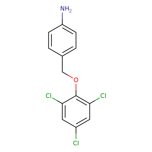 Nc1ccc(cc1)COc1c(Cl)cc(cc1Cl)Cl