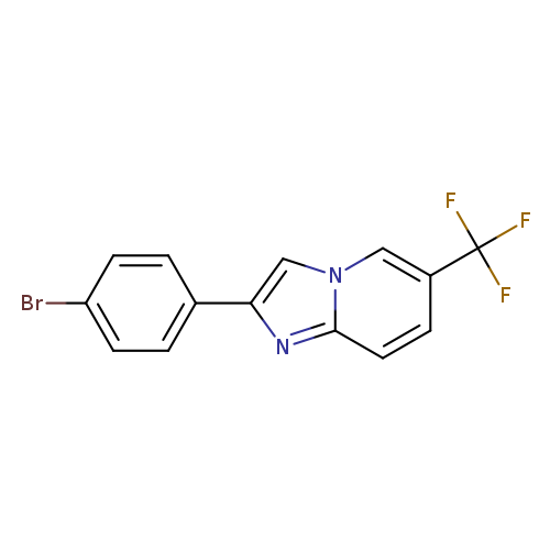 Brc1ccc(cc1)c1cn2c(n1)ccc(c2)C(F)(F)F