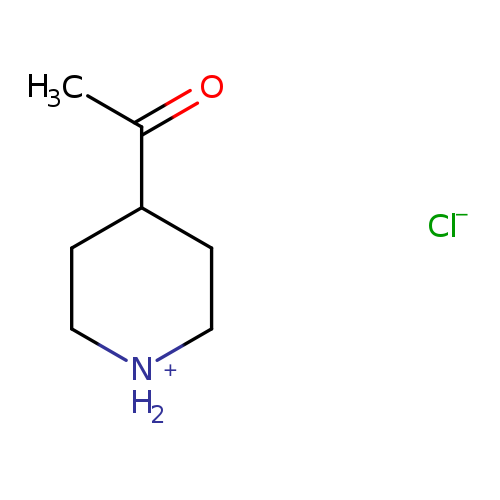 CC(=O)C1CC[NH2+]CC1.[Cl-]