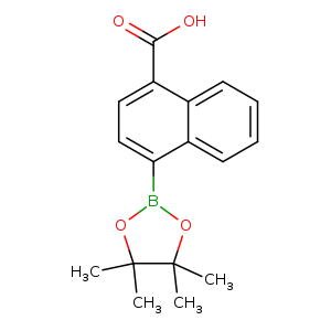 OC(=O)c1ccc(c2c1cccc2)B1OC(C(O1)(C)C)(C)C