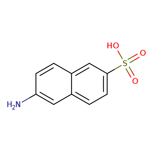 Nc1ccc2c(c1)ccc(c2)S(=O)(=O)O