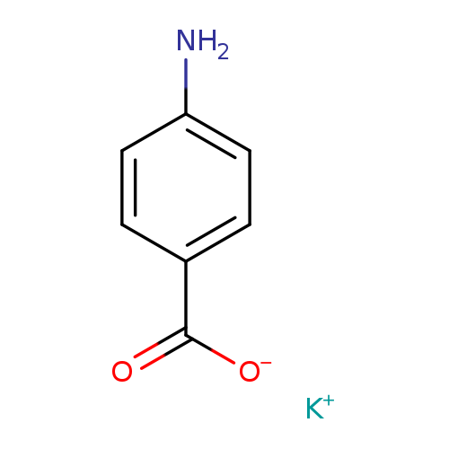 [O-]C(=O)c1ccc(cc1)N.[K+]