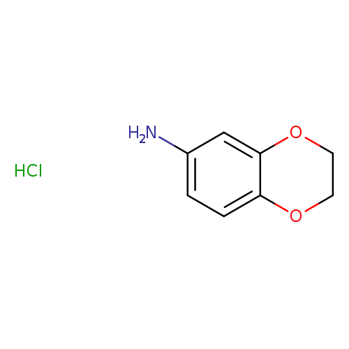 Nc1ccc2c(c1)OCCO2.Cl