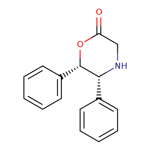 O=C1CN[C@@H]([C@@H](O1)c1ccccc1)c1ccccc1