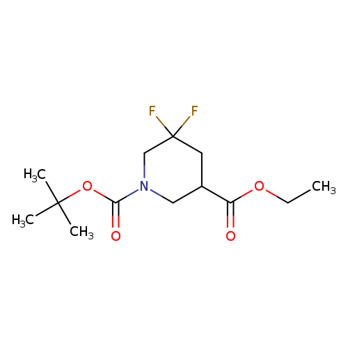 CCOC(=O)C1CN(CC(C1)(F)F)C(=O)OC(C)(C)C
