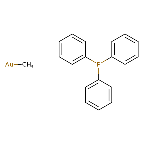 c1ccc(cc1)P(c1ccccc1)c1ccccc1.[Au]C