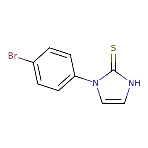 Brc1ccc(cc1)n1cc[nH]c1=S