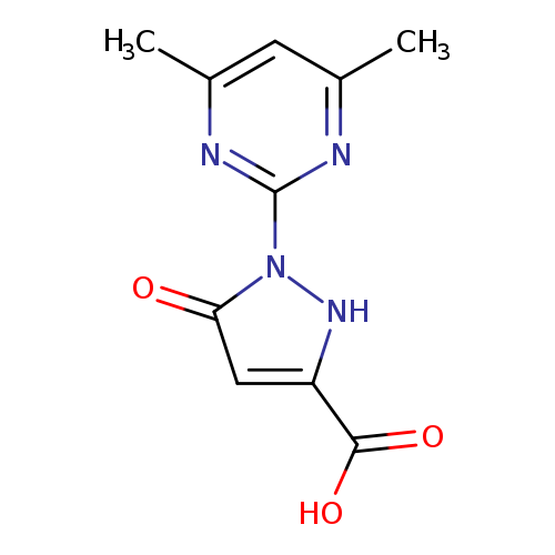 OC(=O)c1cc(=O)n([nH]1)c1nc(C)cc(n1)C