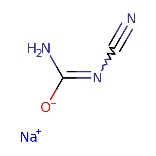 [O-]C(=NC#N)N.[Na+]