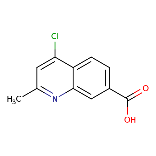 Cc1cc(Cl)c2c(n1)cc(cc2)C(=O)O