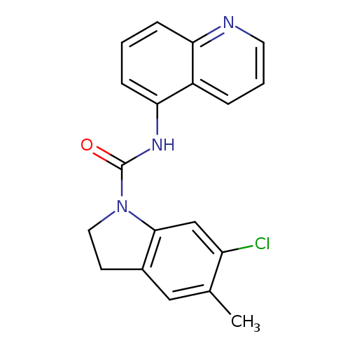 O=C(N1CCc2c1cc(Cl)c(c2)C)Nc1cccc2c1cccn2