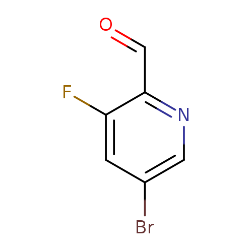 O=Cc1ncc(cc1F)Br