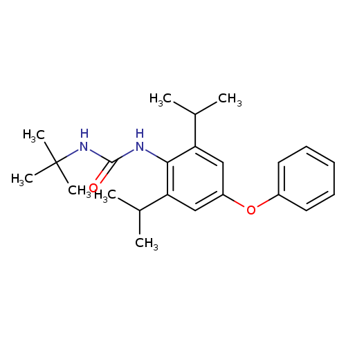 O=C(NC(C)(C)C)Nc1c(cc(cc1C(C)C)Oc1ccccc1)C(C)C
