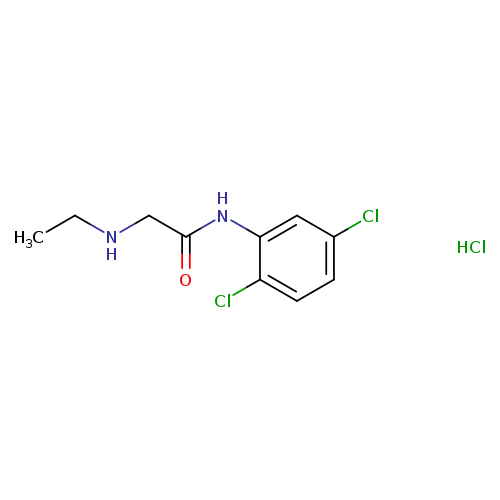 CCNCC(=O)Nc1cc(Cl)ccc1Cl.Cl
