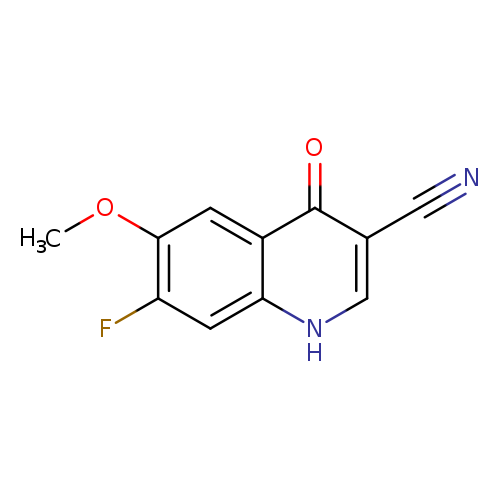 COc1cc2c(cc1F)[nH]cc(c2=O)C#N