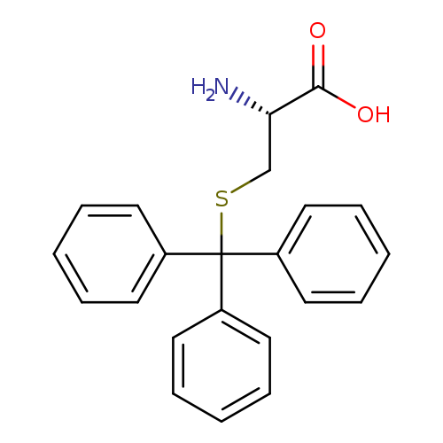 N[C@H](C(=O)O)CSC(c1ccccc1)(c1ccccc1)c1ccccc1