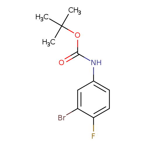 O=C(OC(C)(C)C)Nc1ccc(c(c1)Br)F