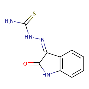 NC(=S)N/N=C/1C(=O)Nc2c1cccc2